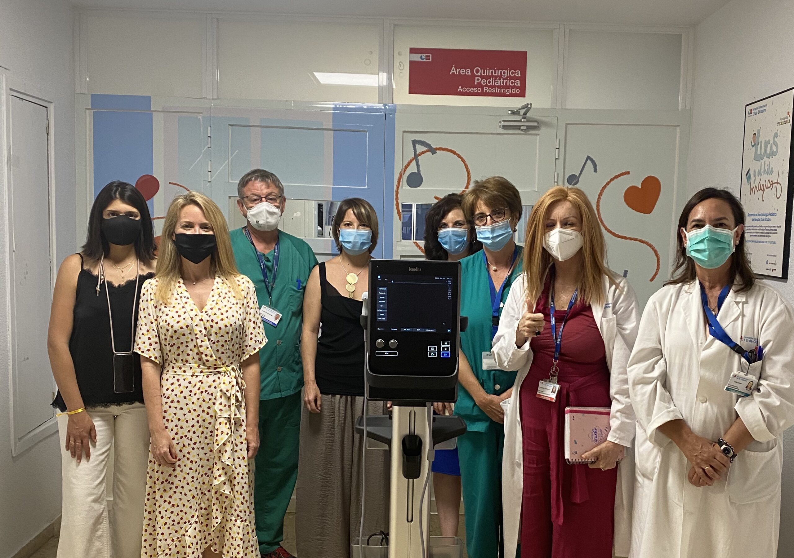 Donamos un ecógrafo al Hospital Doce de Octubre para cirugía pediátrica