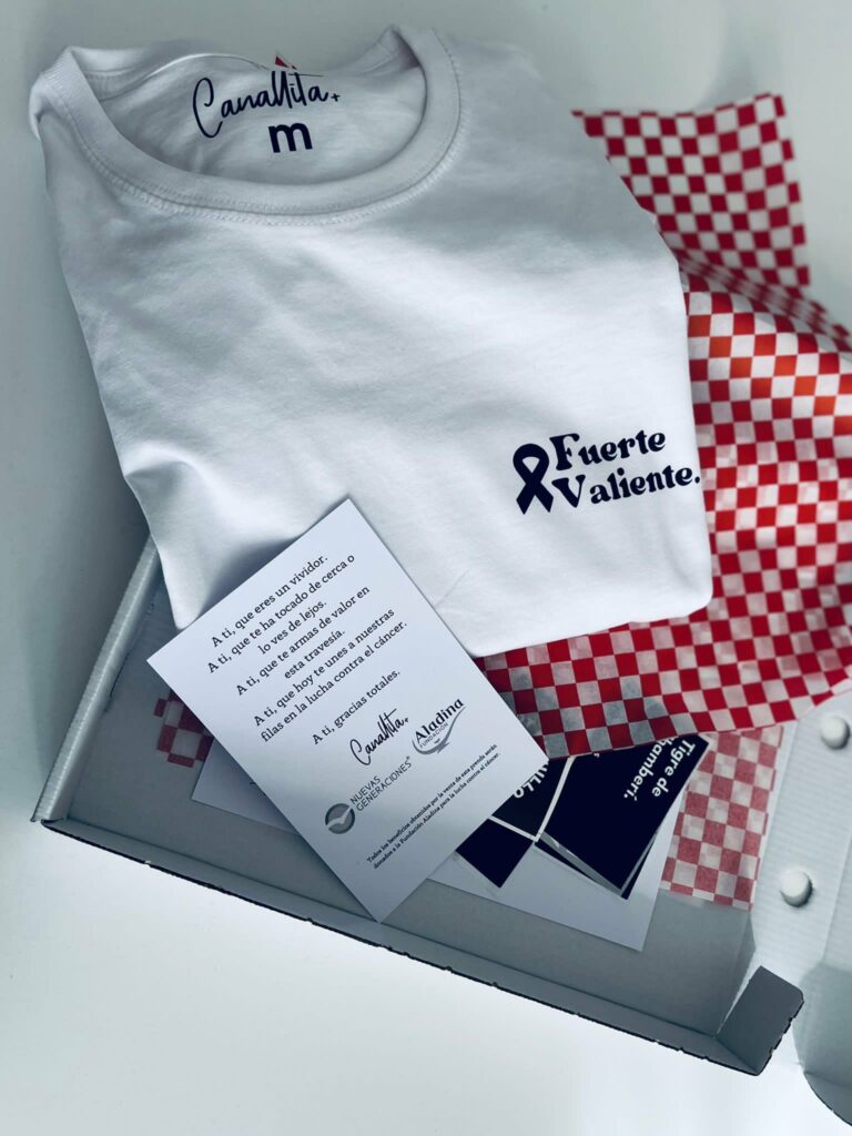 Canallita vende camisetas a favor de Aladina – Fundación Aladina