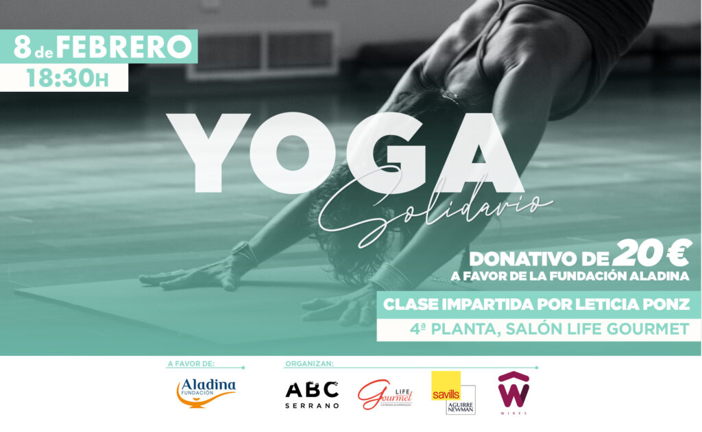 Jornada yoga solidario con Wires – Fundación Aladina