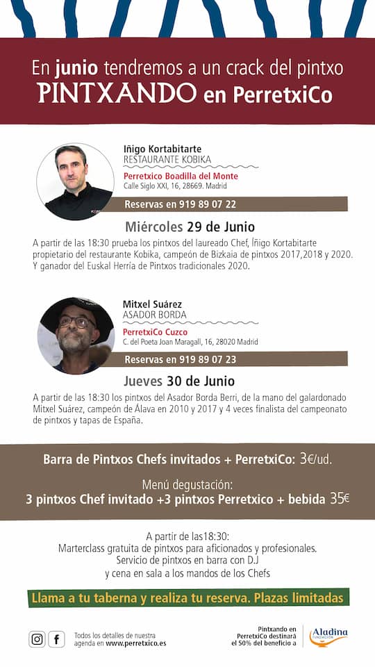 Pintxando en Perretxico: Solidaridad con Fundación Aladina