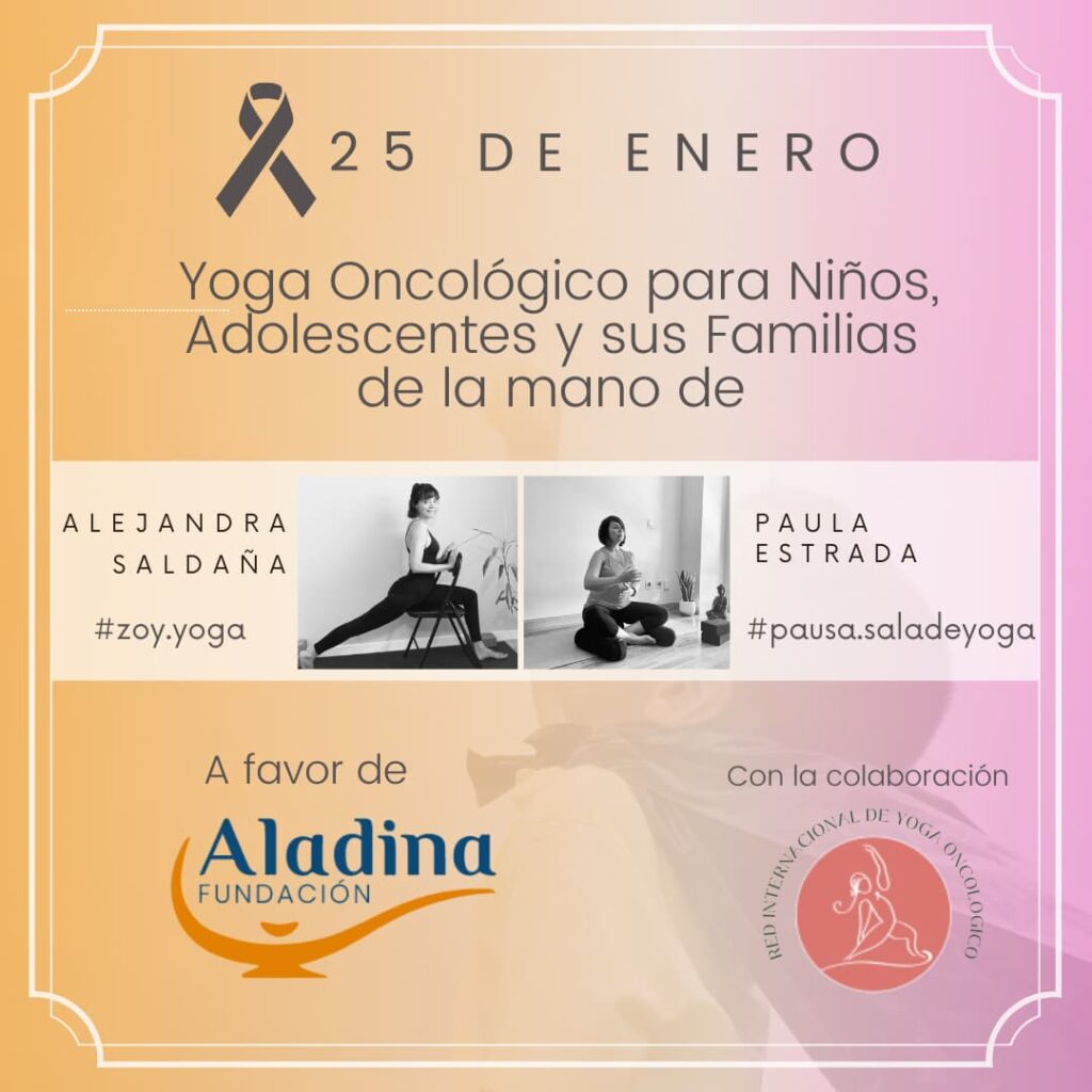 Yoga Oncológico con Alejandra Saldaña y Paula Estrada para Aladina