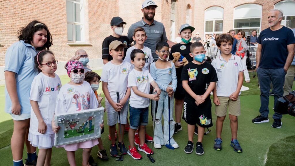 Inauguramos junto a Jon Rahm el ‘Jardín de Golf’ del Niño Jesús