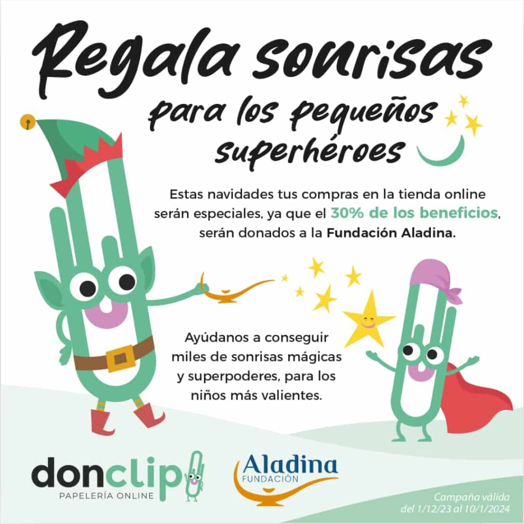 Campaña solidaria de Don Clip a favor de Aladina