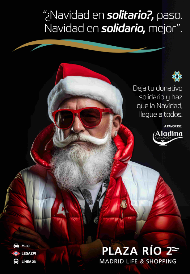 Encuentro mágico y solidario con Papá Noel en Plaza Río 2
