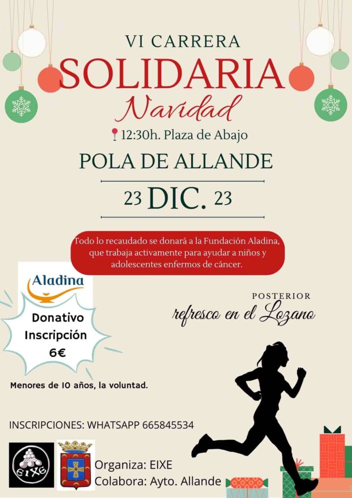 VI Carrera Solidaria Pola de Allande a favor de Aladina