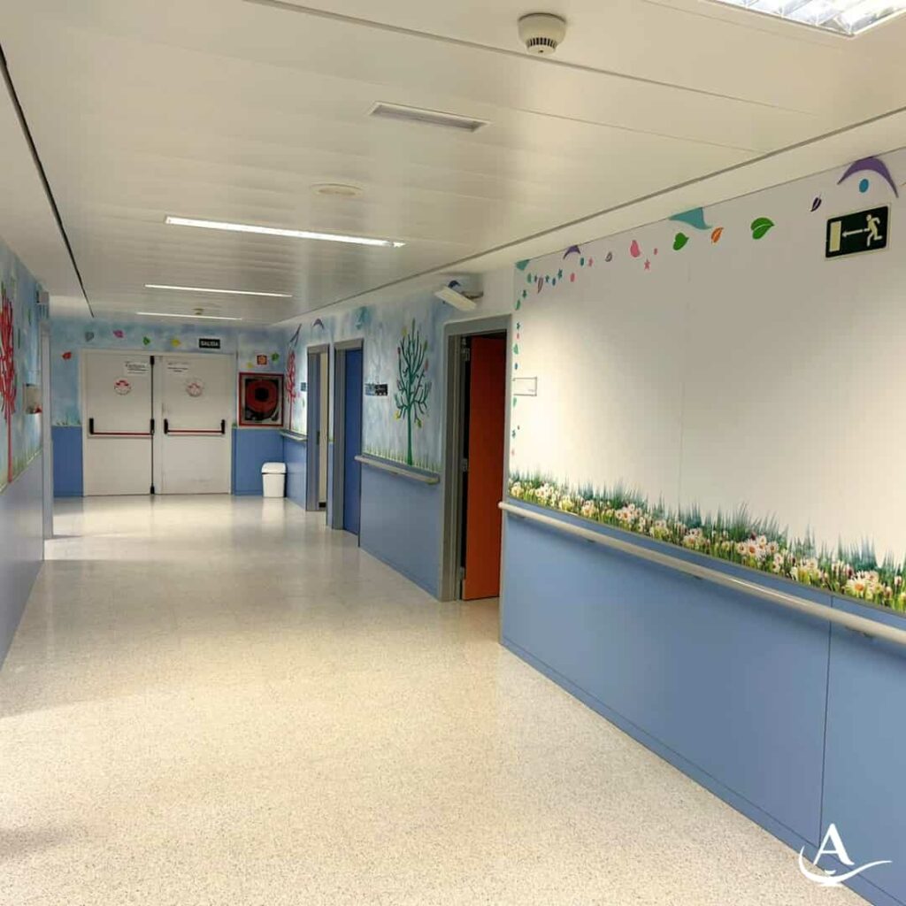 We decorate the Obstetrics Unit of Parla Hospital
