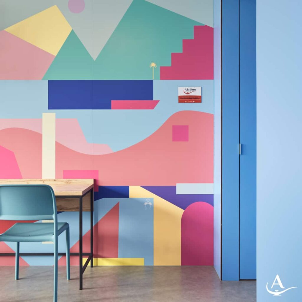 We decorate the Paediatric Oncology area of the Hospital Clínico de Valencia