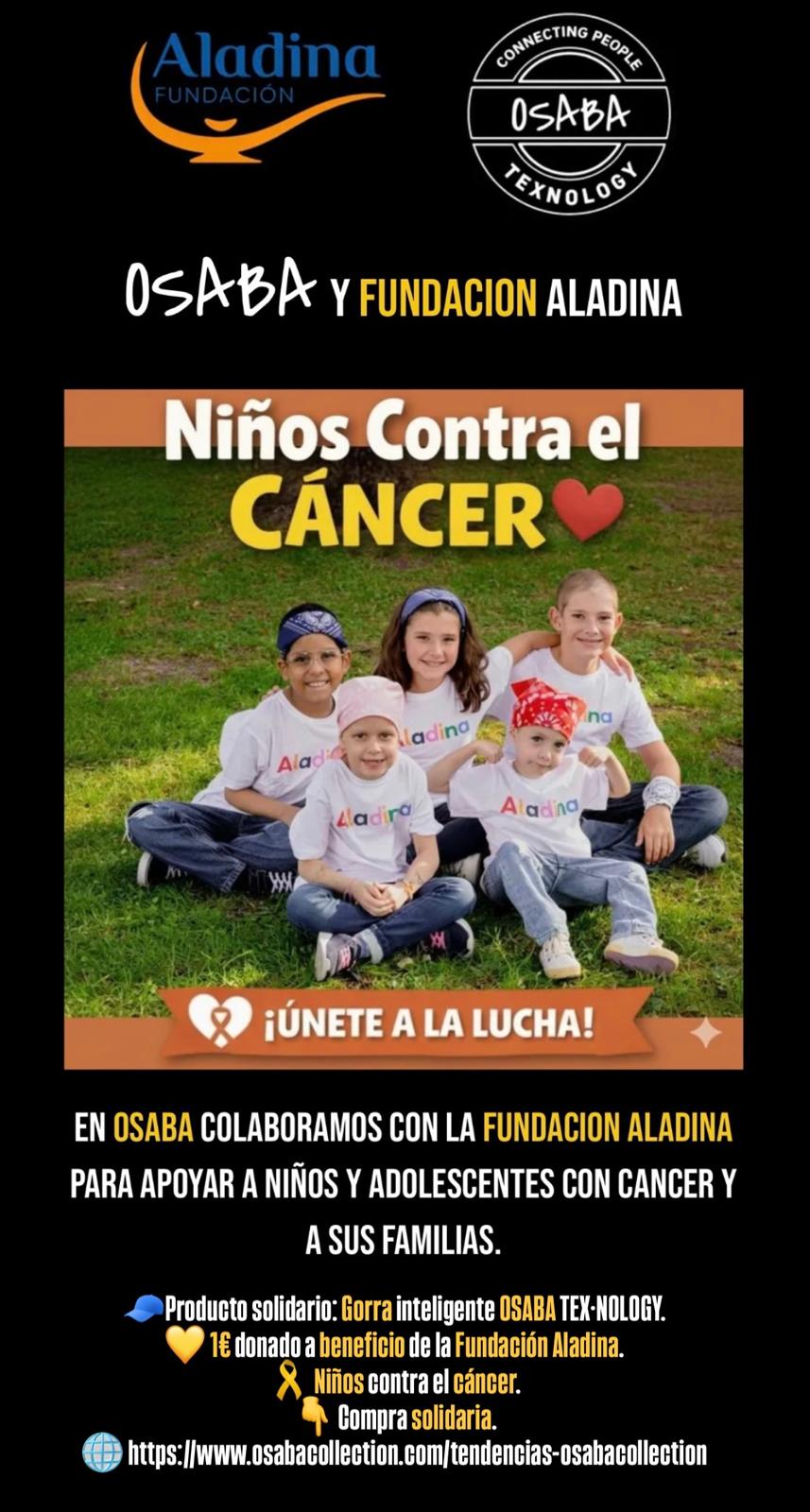 OSABA donará 1 euro a la Fundación Aladina por cada gorra vendida